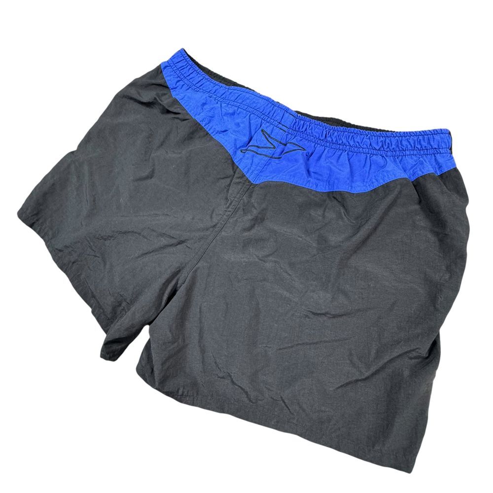 Vintage Speedo Swimsuit Men's XL* Nylon Shorts Mesh Lined Elastic Waist Surf 90s